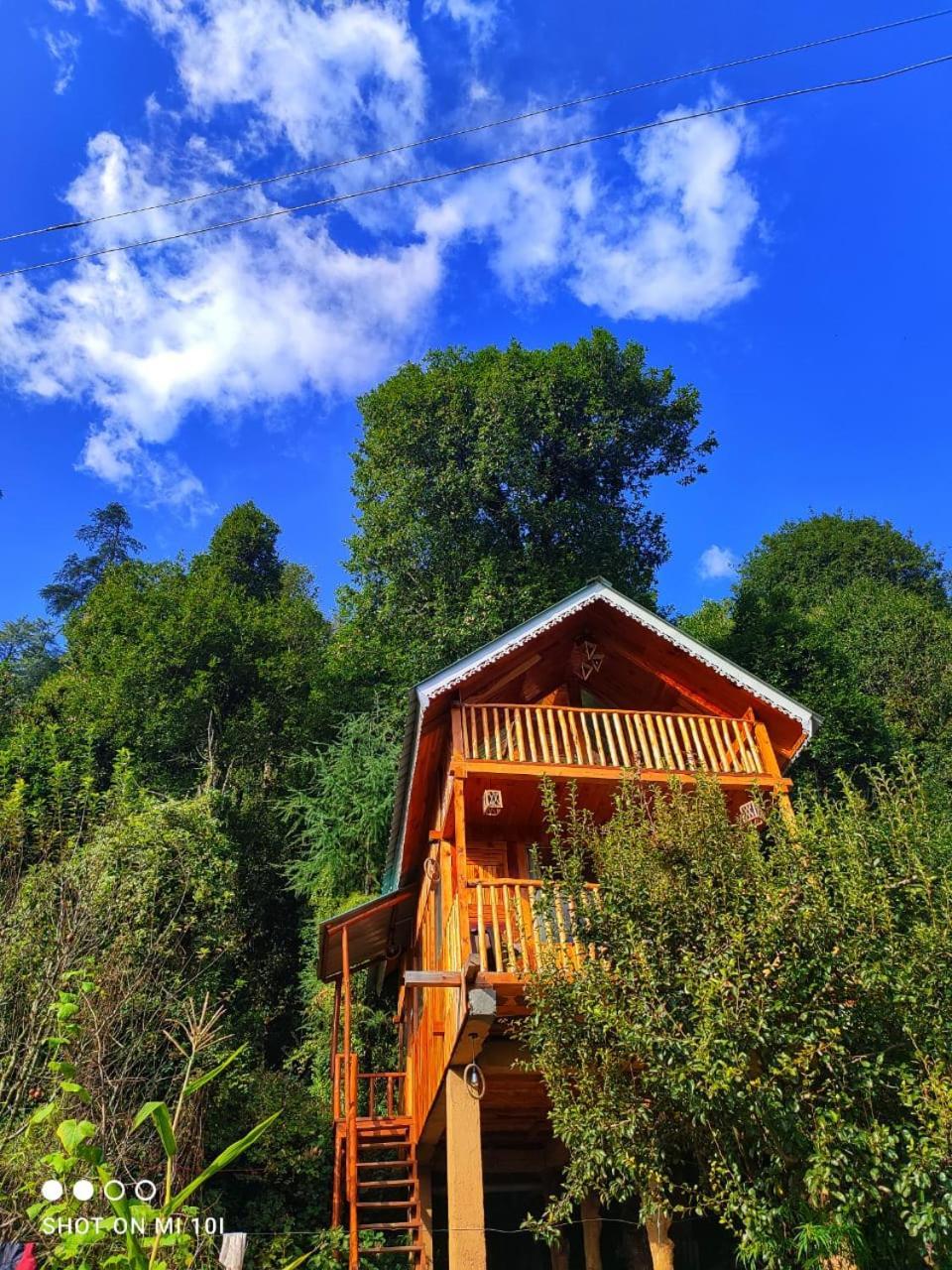 The Tree Top Treehouse Jibhi Hotel Exterior photo